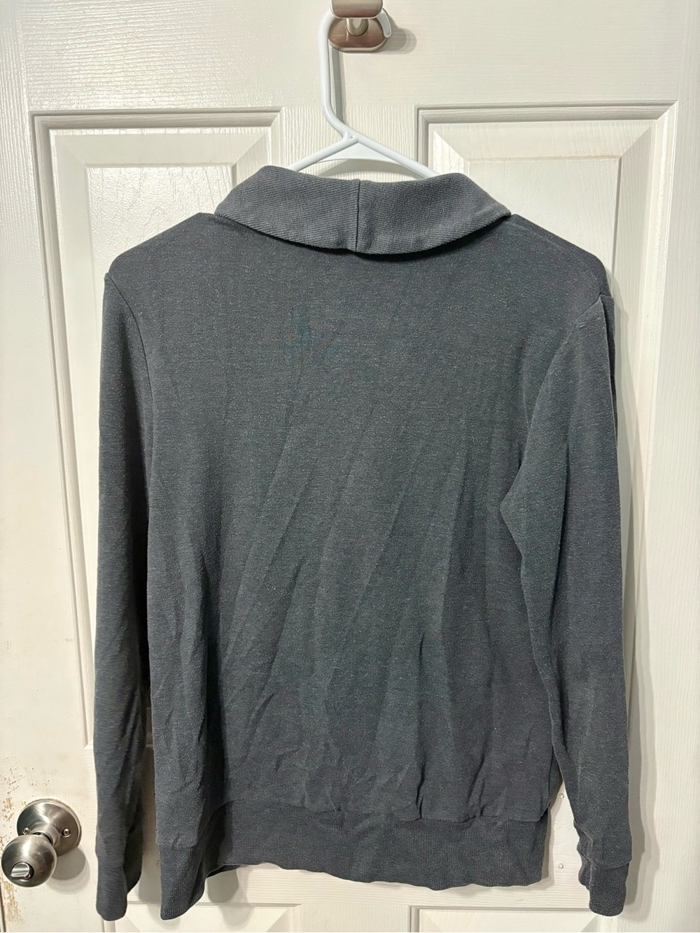 Banana Republic Gray Shawl Collar Pullover Top - Picture 2 of 3